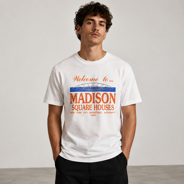Madison Square Houses - New York Knicks - T-Shirt - White