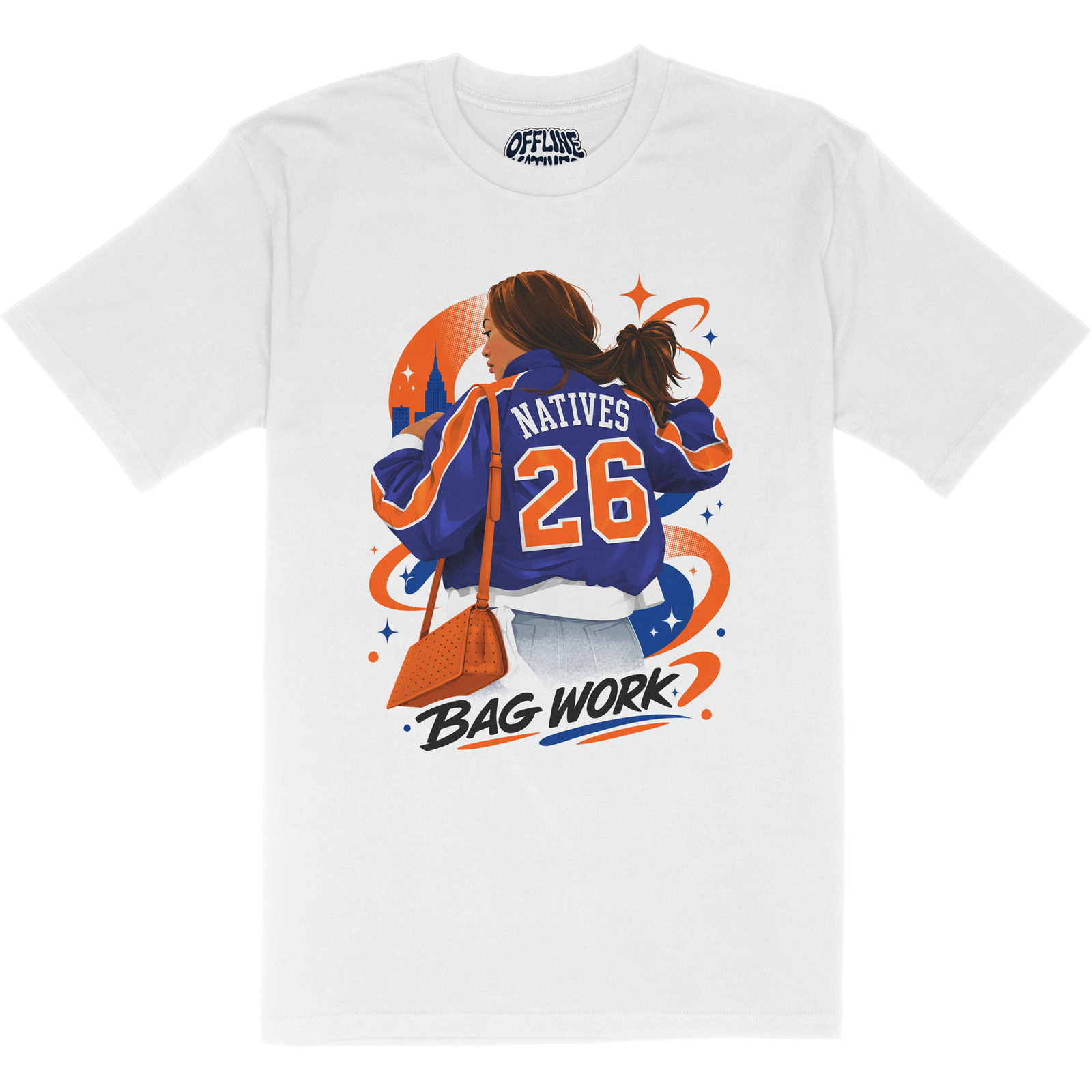 Jordyn Bag Work - T-Shirt - White