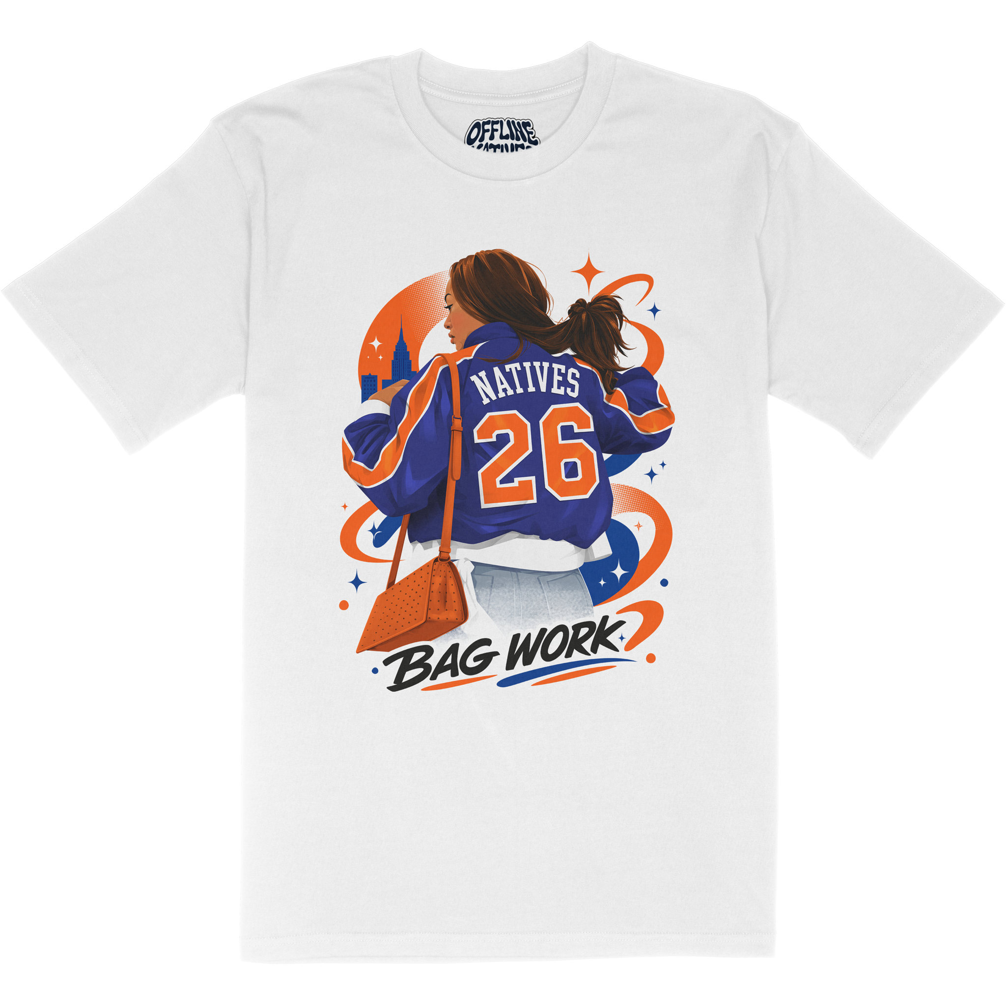 Jordyn Bag Work - T-Shirt - White