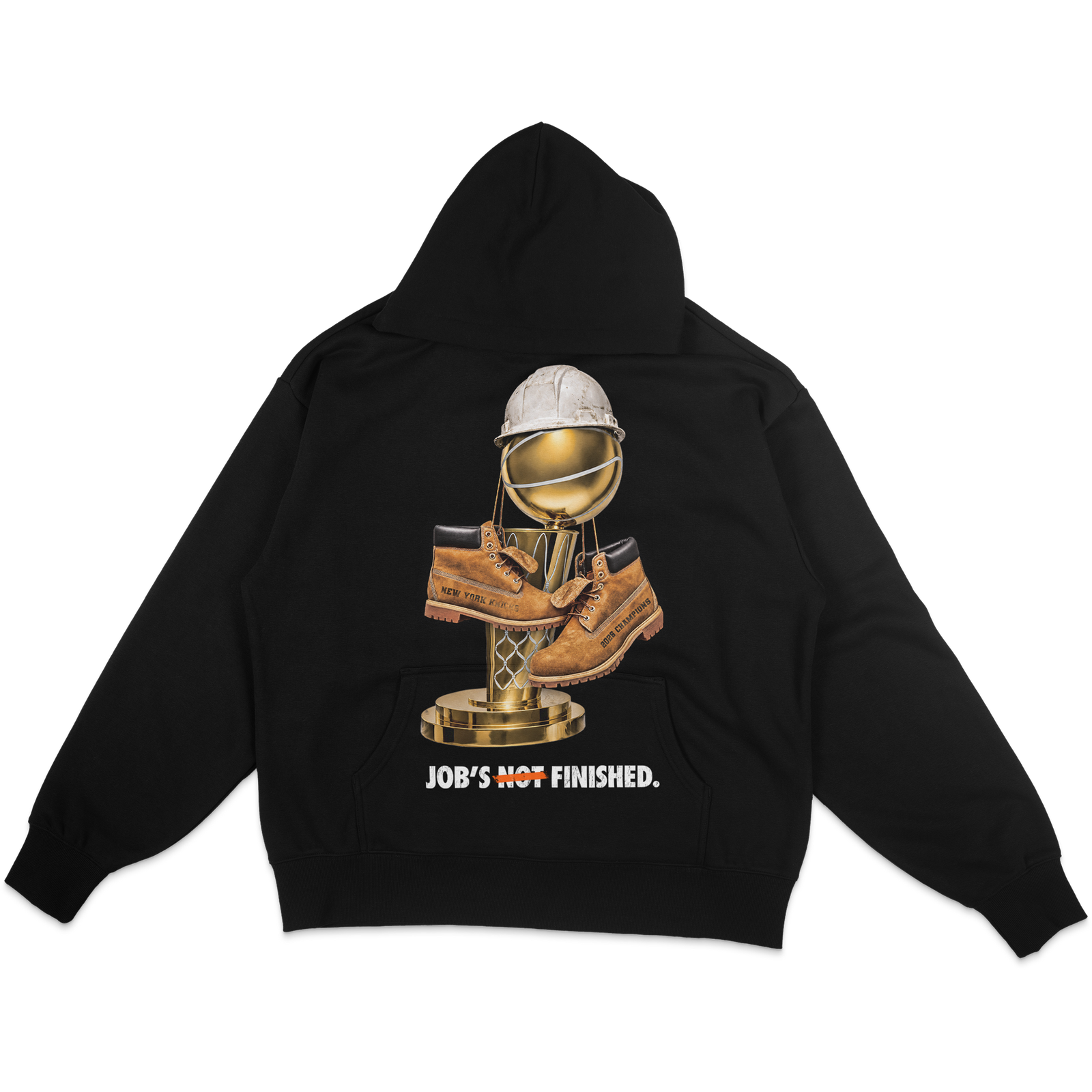 Job's Finished NY Knicks Championship Hoodie - Black