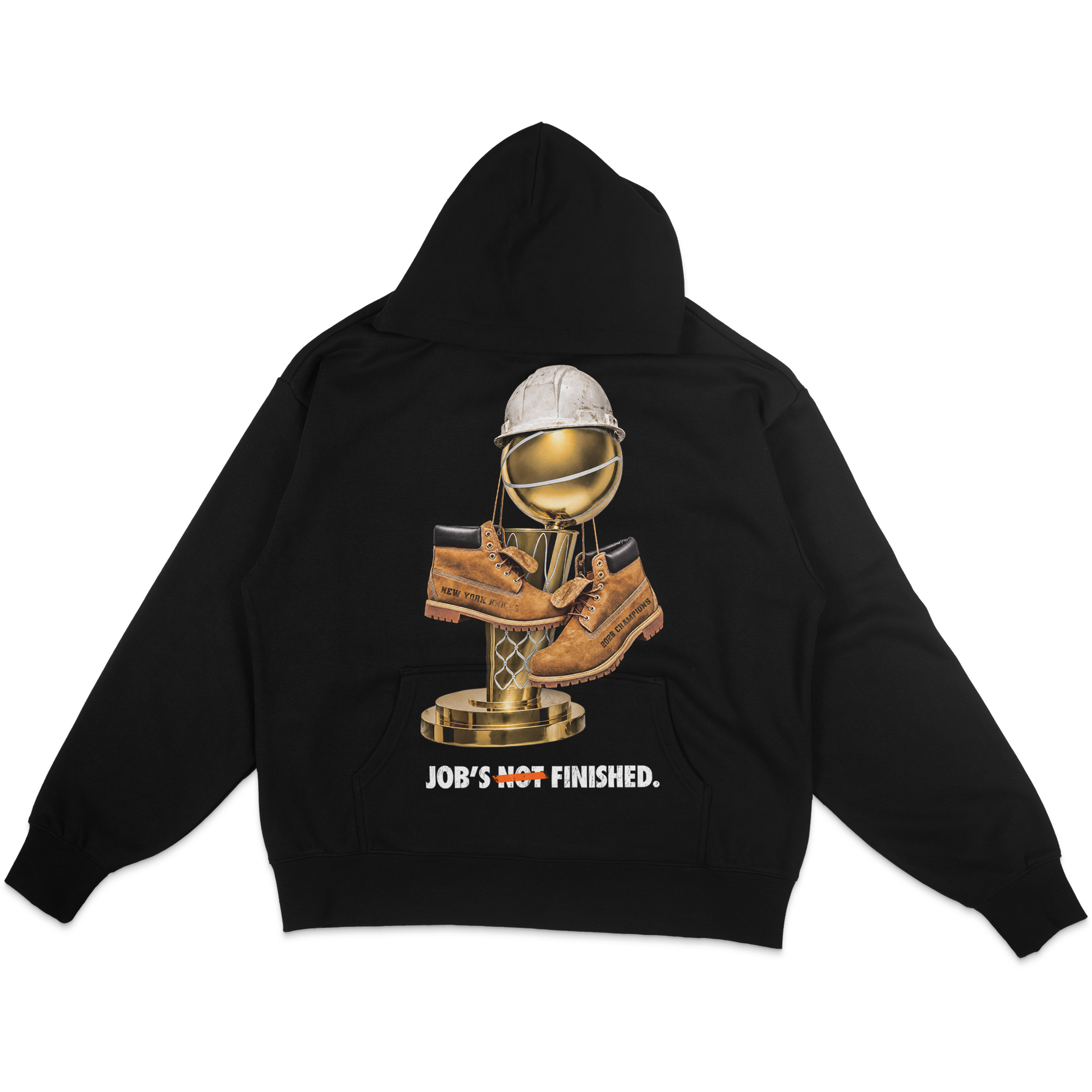 Job's Finished NY Knicks Championship Hoodie - Black