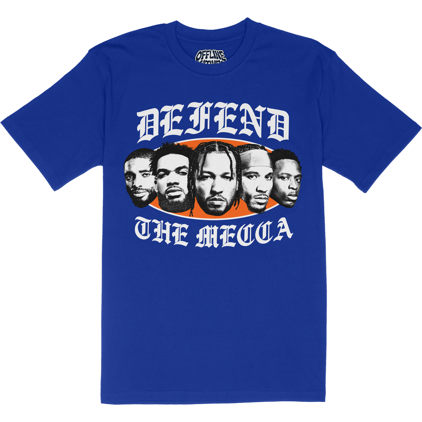 Defend The Mecca 2025 New York Knicks T-Shirt - Royal