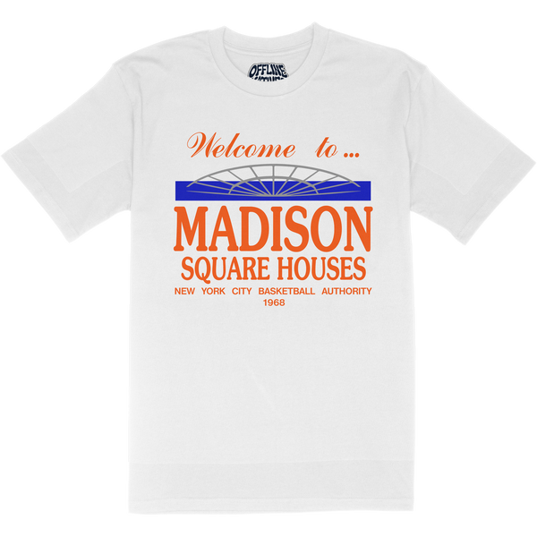 Madison Square Houses - New York Knicks - T-Shirt - White