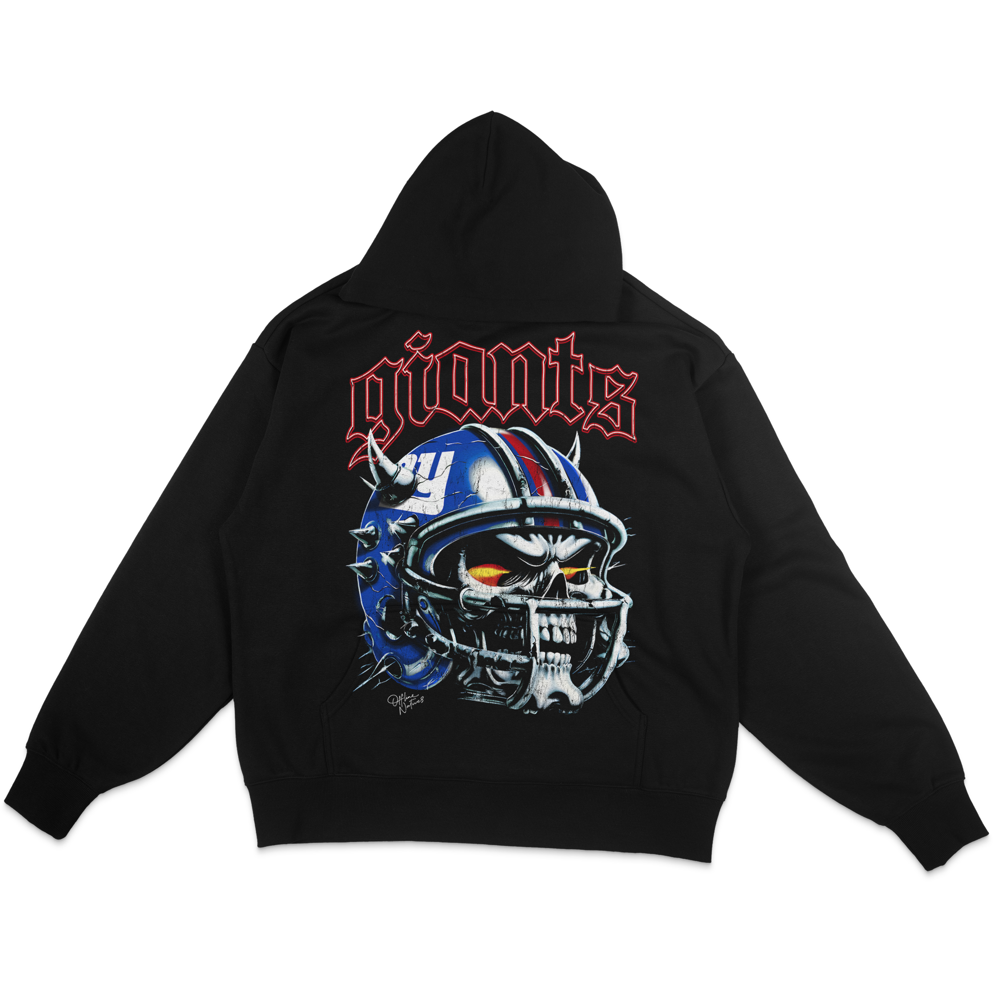New York Giants - Skull Helmet - Hoodie - Black