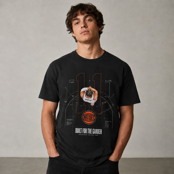 Jalen Brunson - Blueprint - T-Shirt - Black