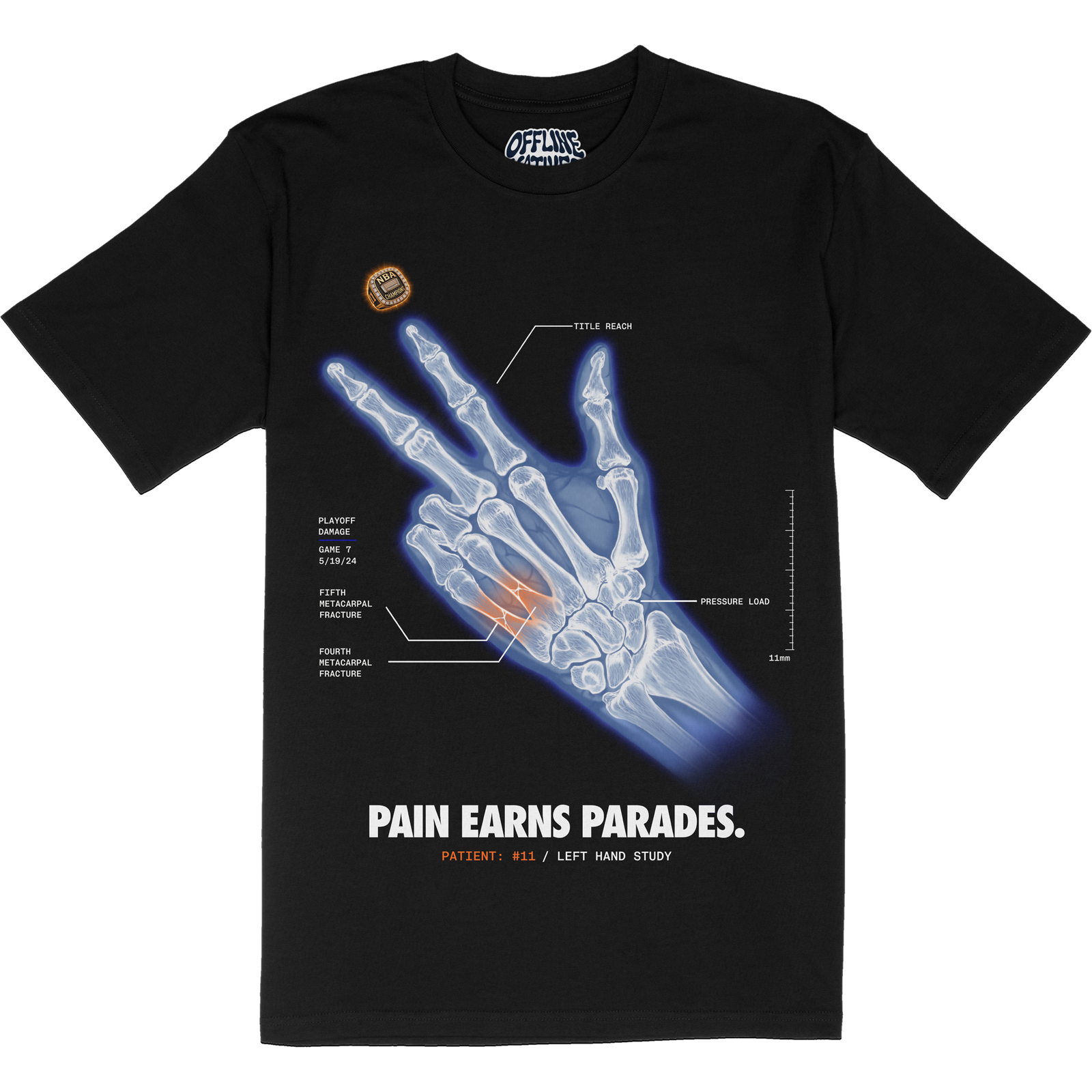 Jalen Brunson - X-Ray - T-Shirt - Black