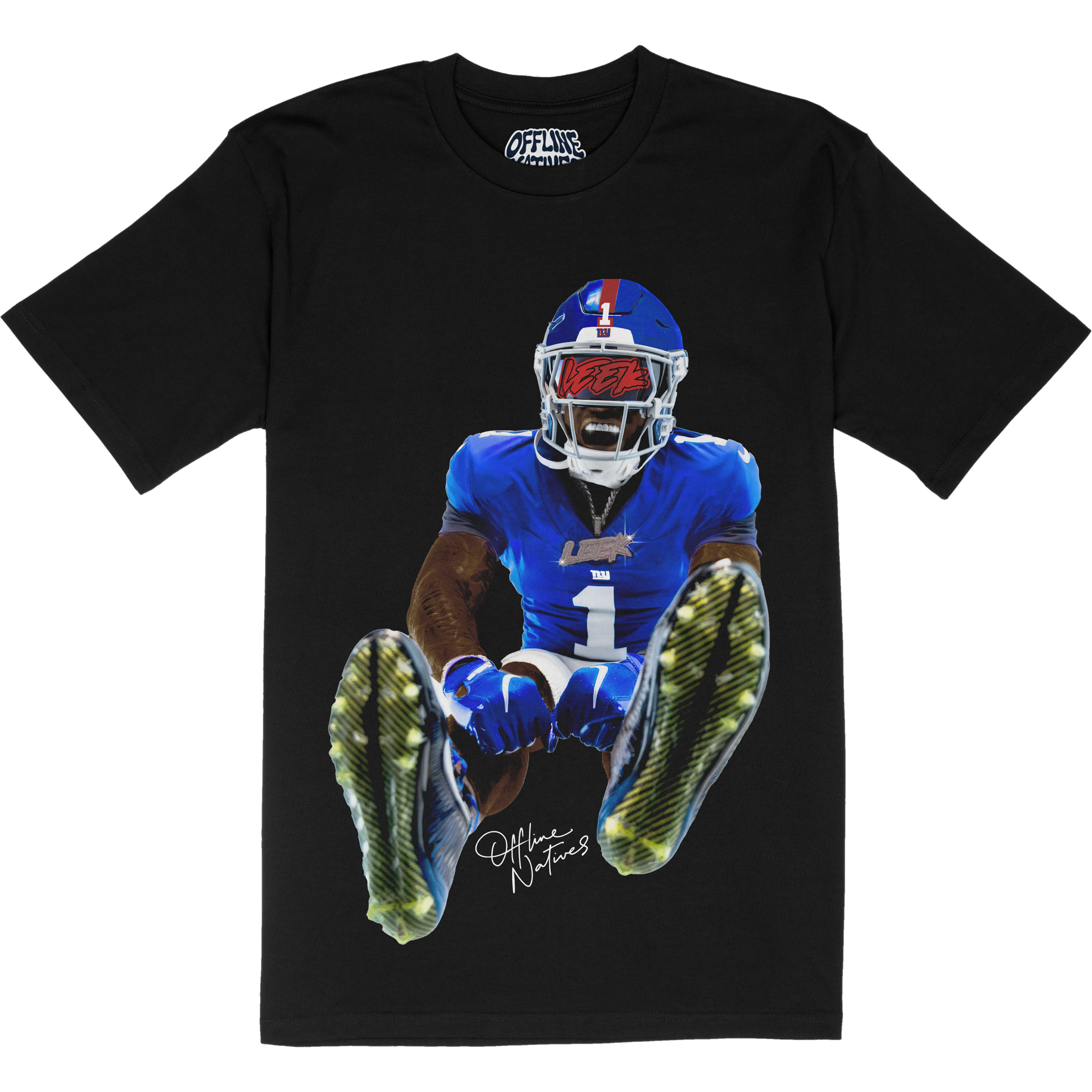 Malik Nabers - Leek - T-Shirt - Black