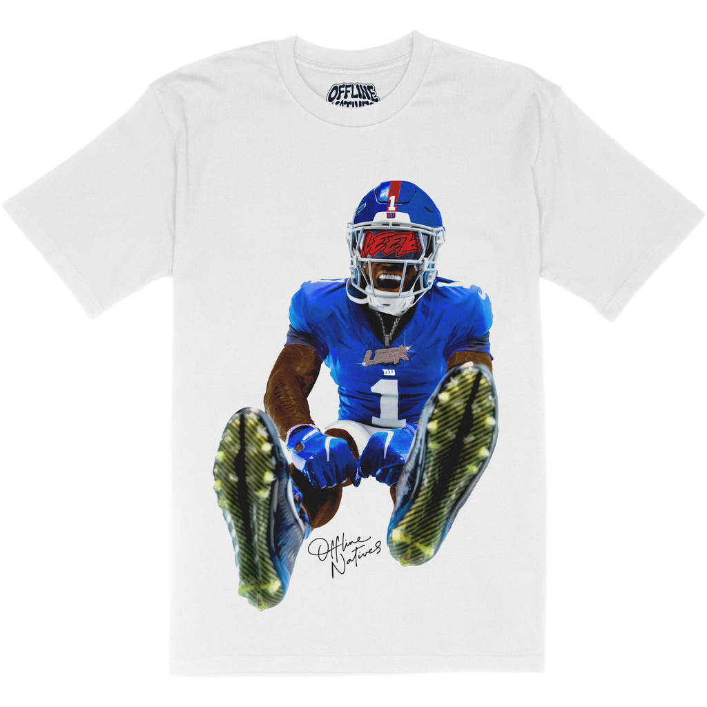 Malik Nabers - Leek - T-Shirt - White