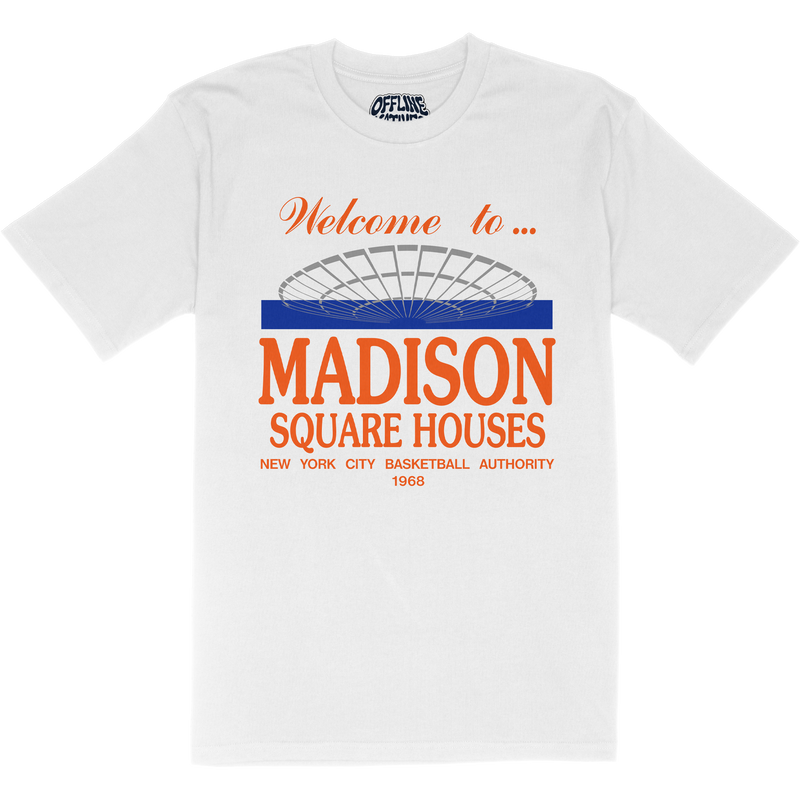 Madison Square Houses - New York Knicks - T-Shirt - White