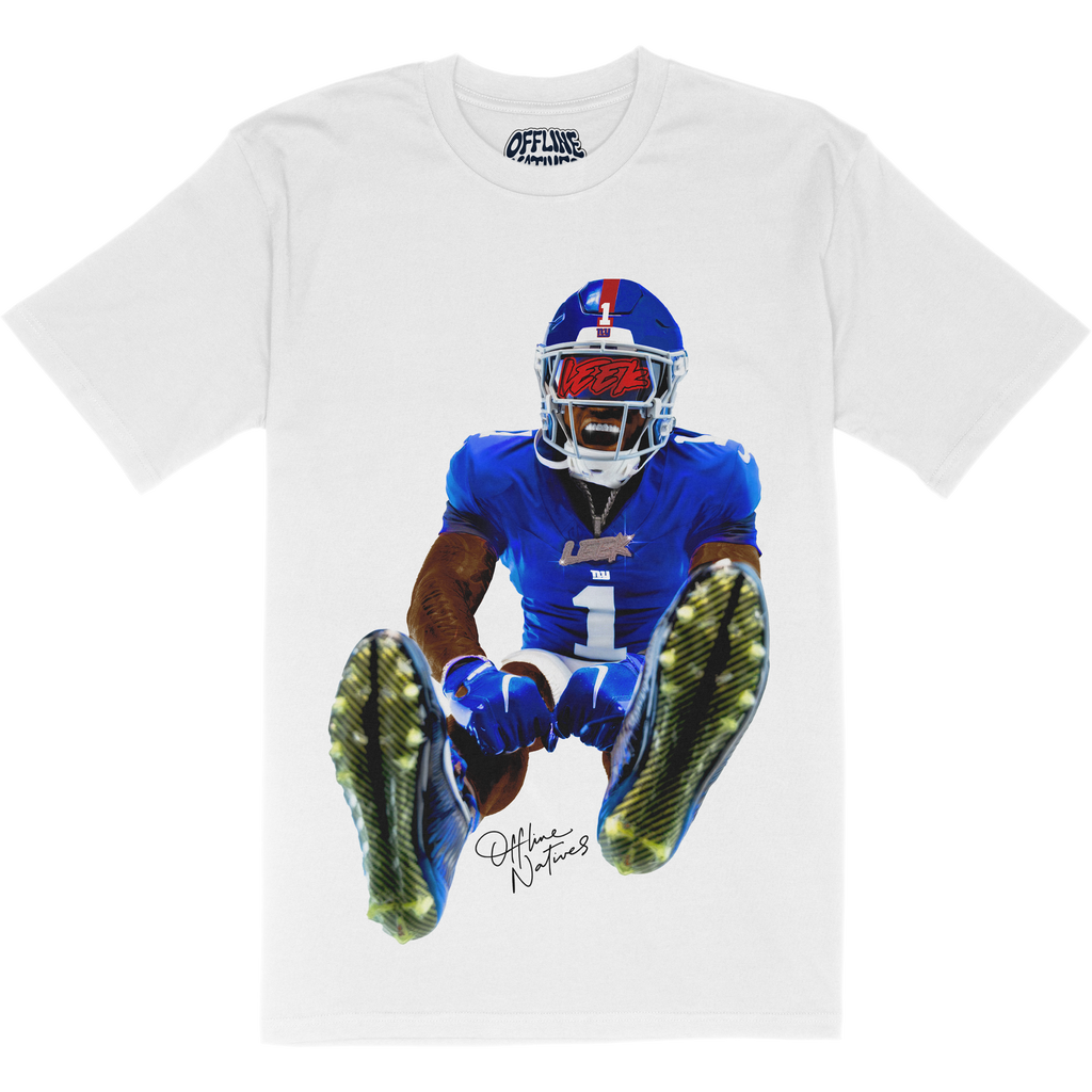 Malik Nabers - Leek - T-Shirt - White