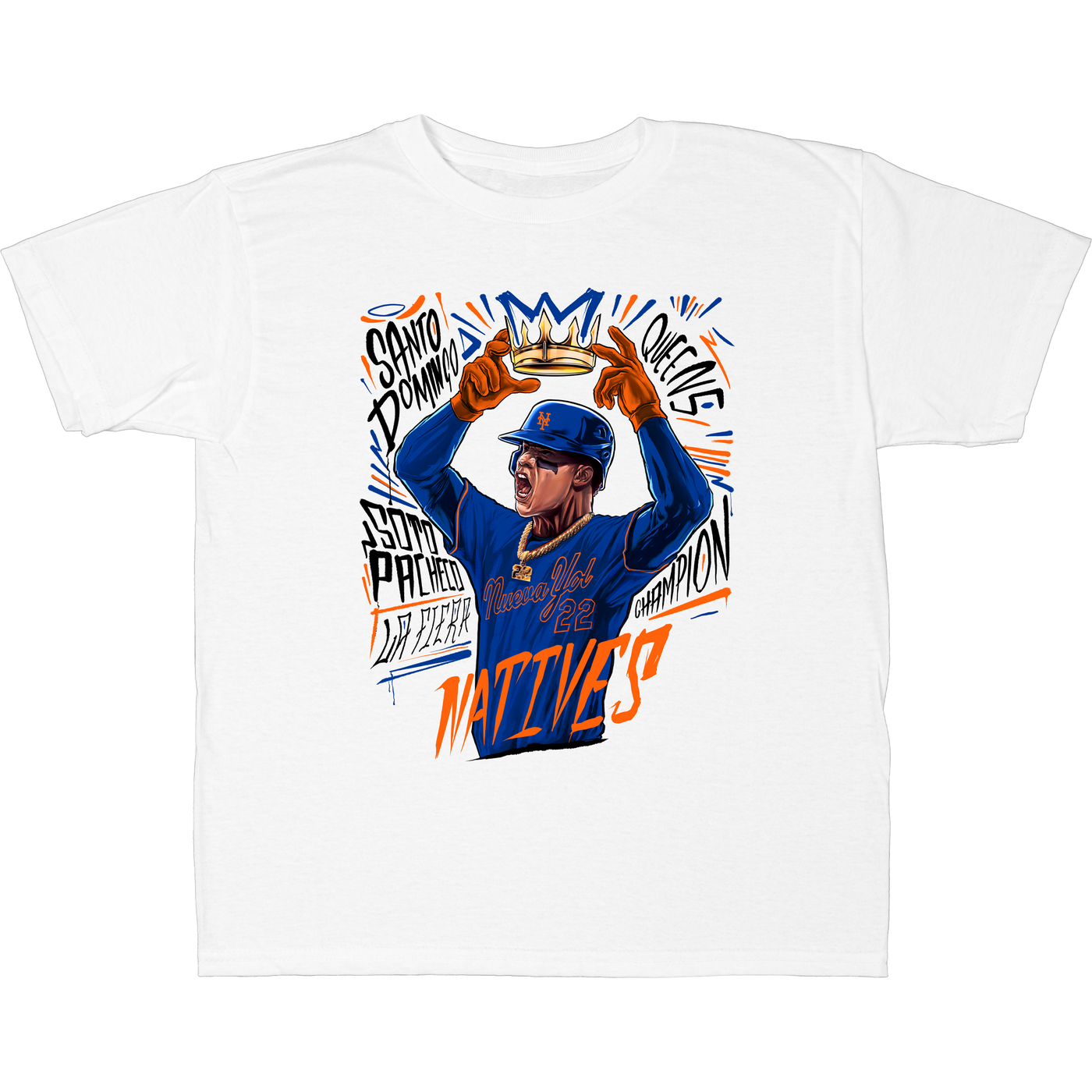 Juan Soto - NuevaYol Mets - T-Shirt - White - Youth