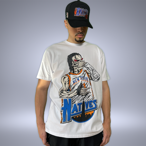 Jalen Brunson Three Point Celebration T-Shirt - 2025 City Edition - White